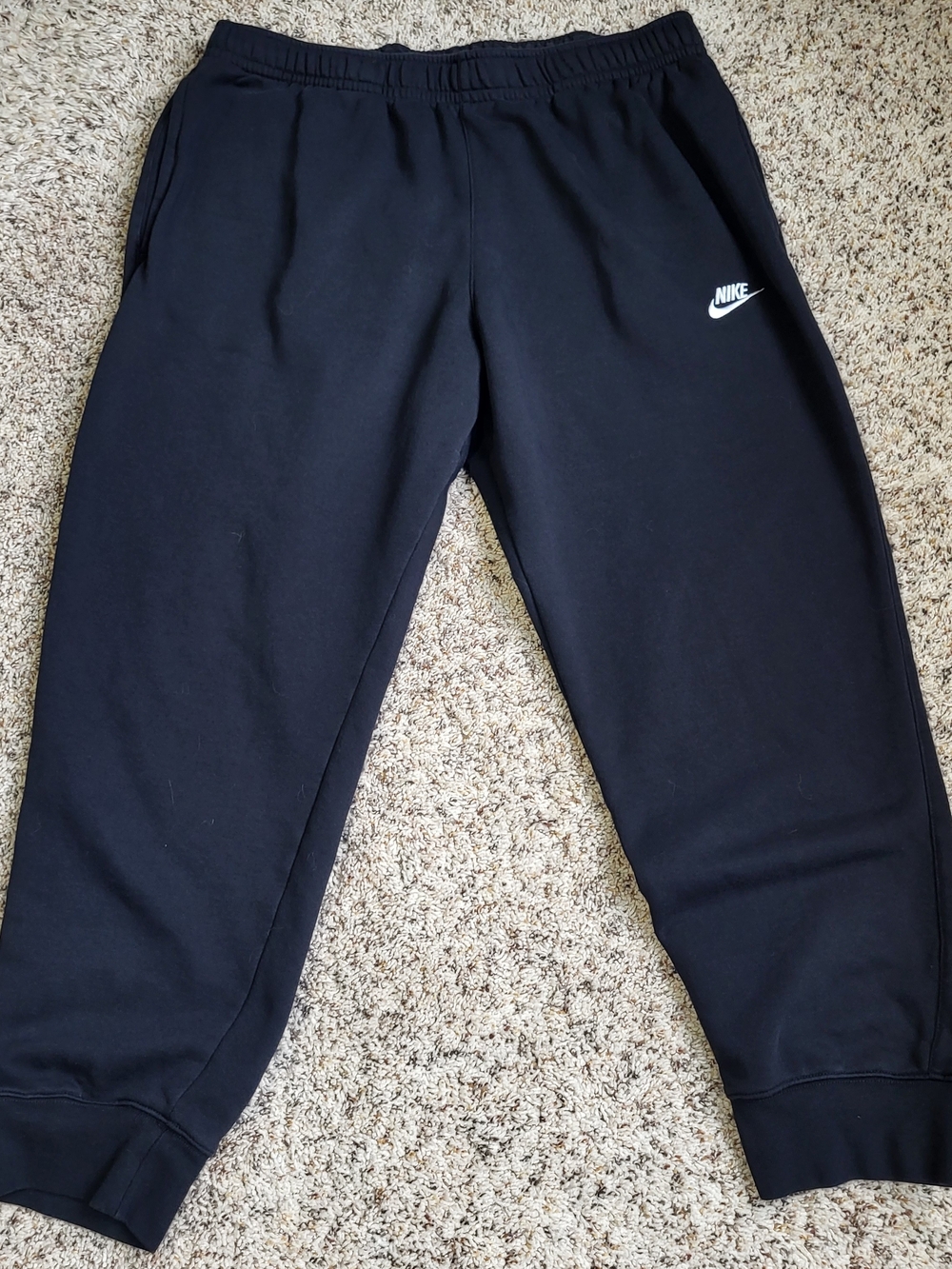 Nike Black Fleece Joggers Sweatpants Men's XXL